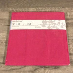 Naturally Knotty Solid Scarf Cabaret Color New